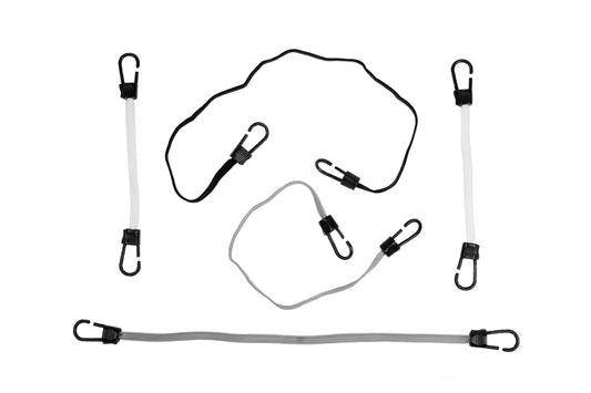 Flat Bungee Assortment - 6 Pieces | Pack of 2