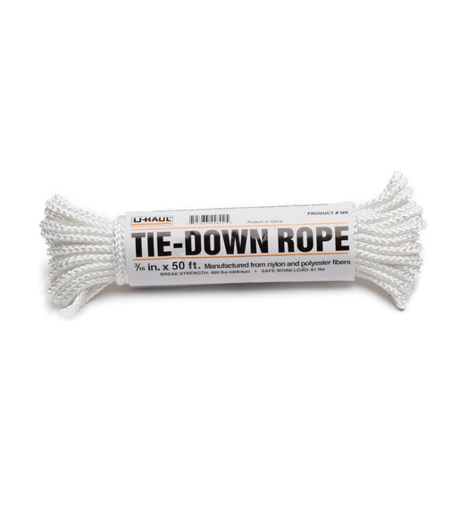 Nylon Tie-Down Rope (81-lb Workload) - 50 ft | Pack of 2
