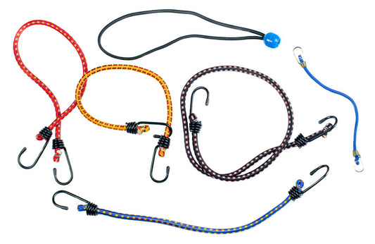 8 mm Standard Bungee Cord Assortment - Pack of 20