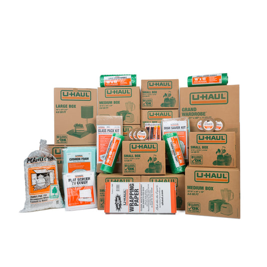 145-Piece Moving Box Kit for 4+ Bedrooms