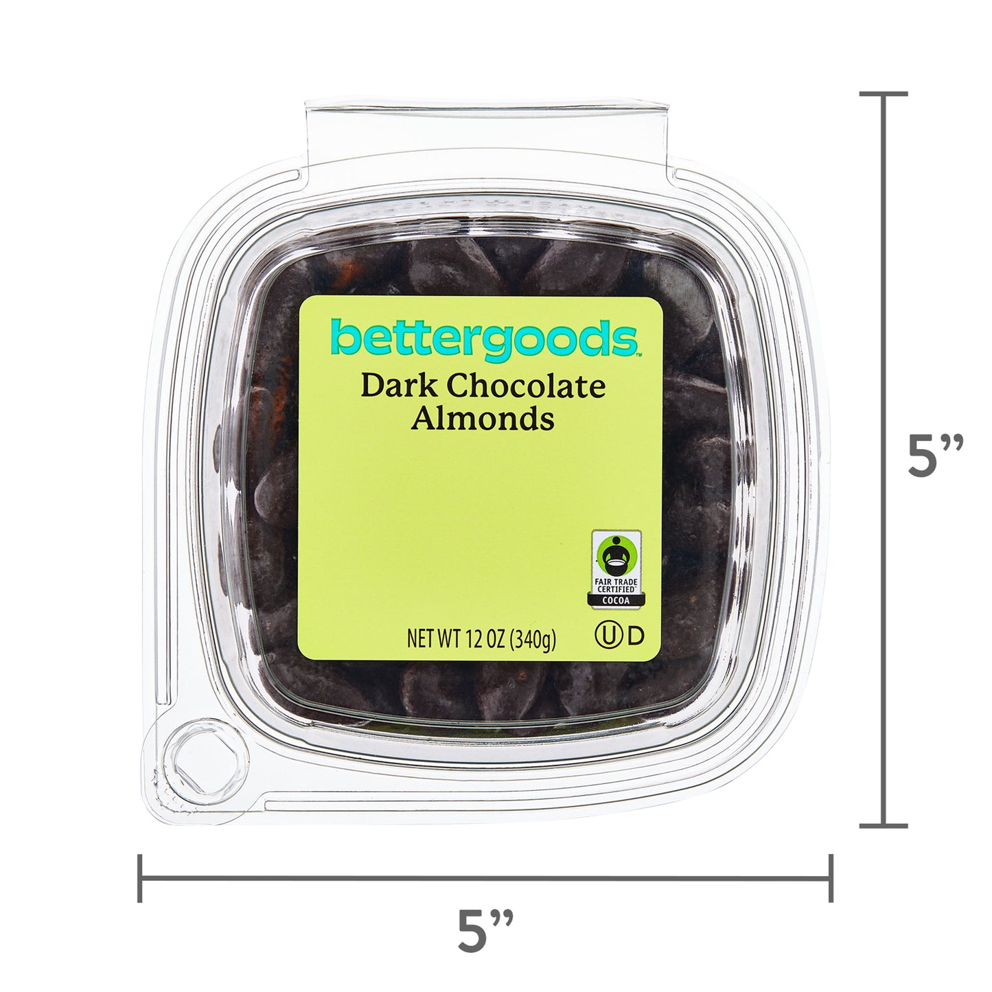 bettergoods Dark Chocolate Almonds, 12 oz