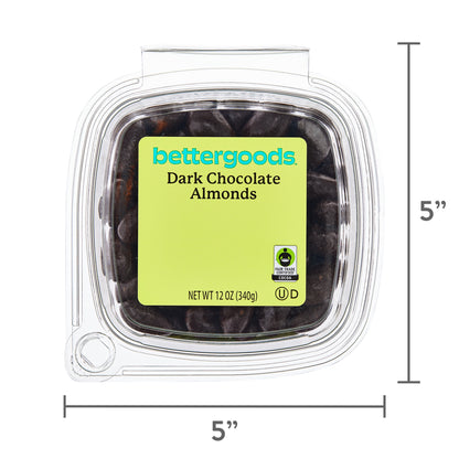 bettergoods Dark Chocolate Almonds, 12 oz