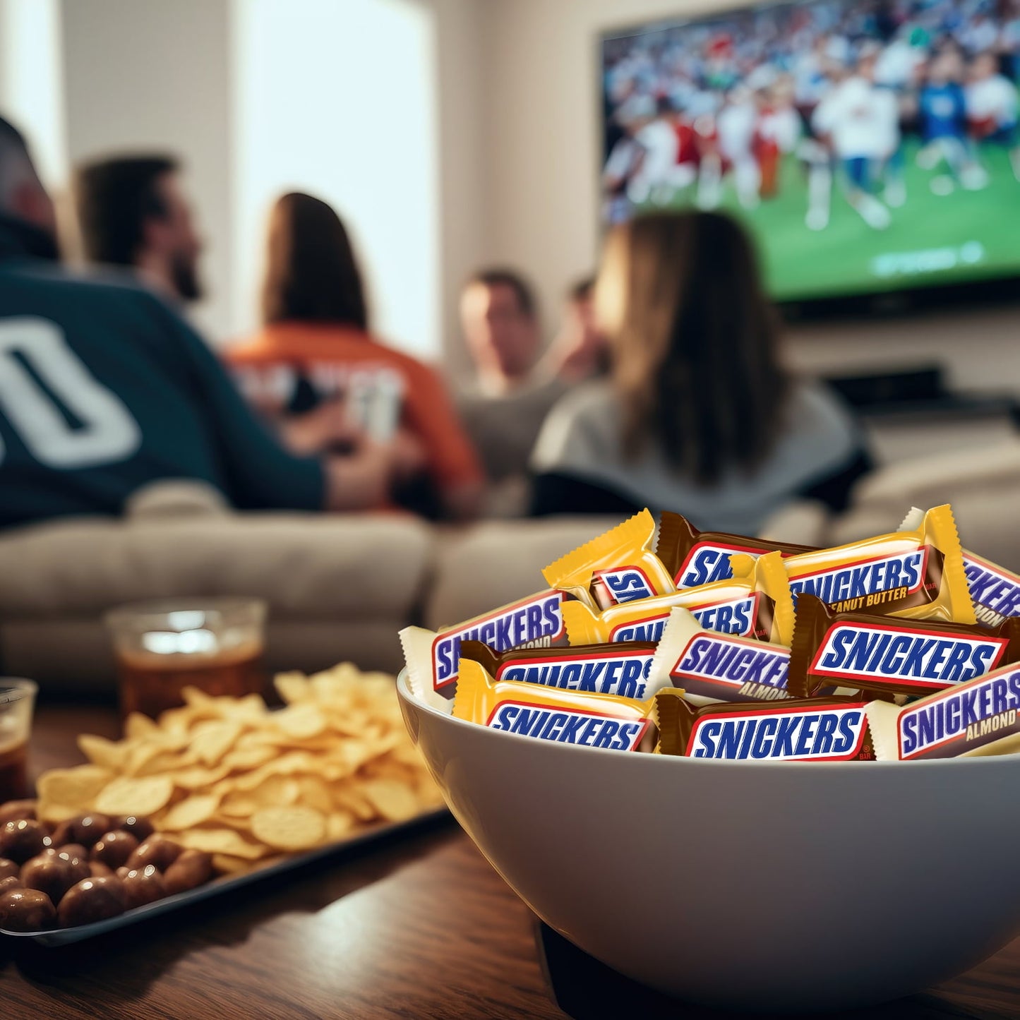Snickers Fun Size Football Chocolate Bars Variety Pack, Party Size - 2